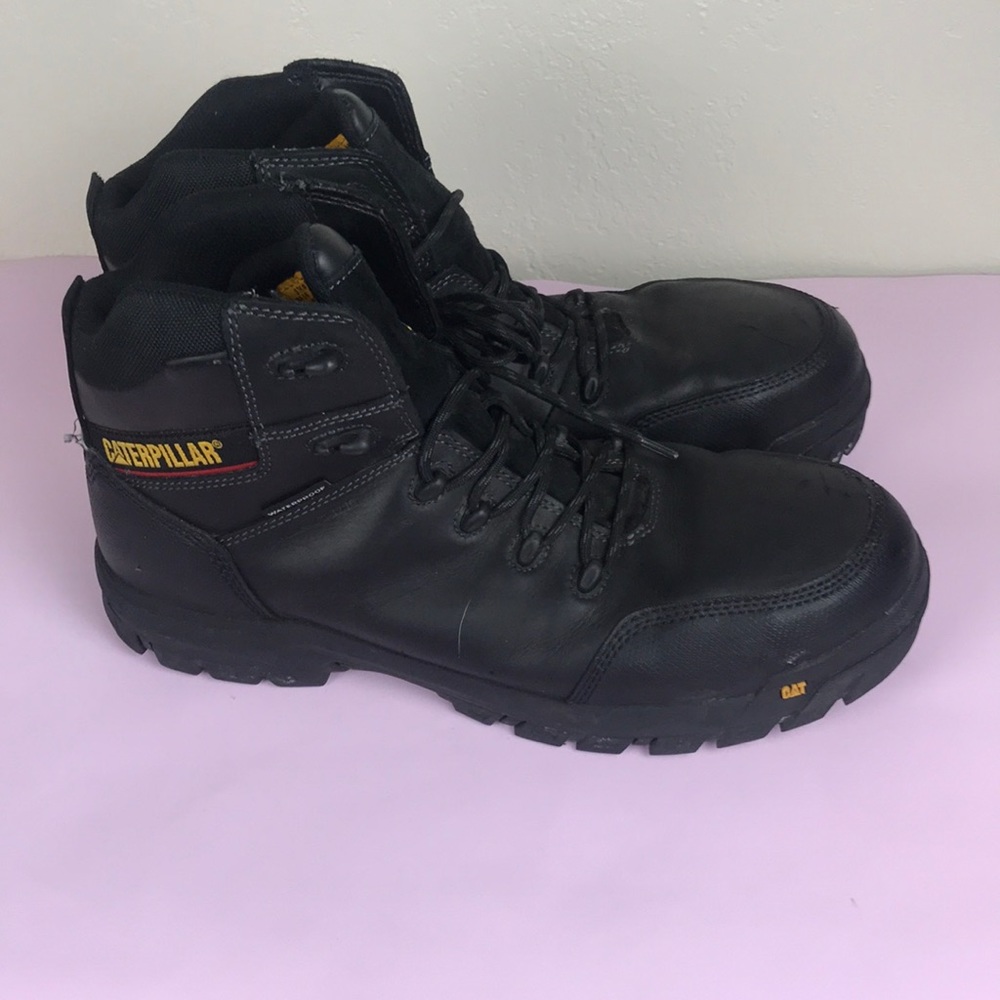 CAT Men's Resorption WP Comp Toe Work Boot Size 14